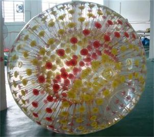 La yarda inflable del fútbol juega entretenimiento del deporte de la bola de Zorb del ser humano de la tierra del PVC/de TPU de 0.65-0.9m m