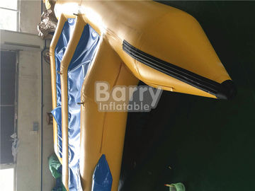 Juguete inflable inflable del agua del barco de plátano del juego del agua del barco del juguete de los asientos del amarillo 8