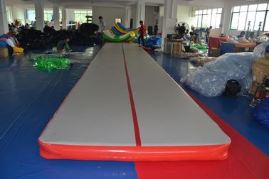 Estera inflable al aire libre de la gimnasia de la pista de aire/estera que despide inflable modificada para requisitos particulares