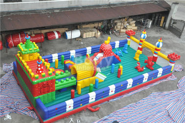 Diviértase el castillo animoso inflable del tema, equipo interior del juego de los niños del PVC de 0,55 milímetros