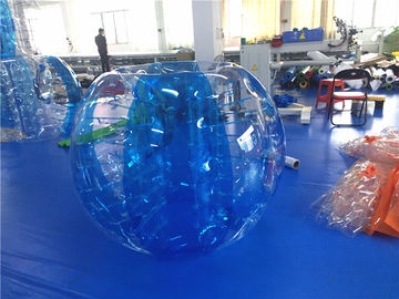 Juguetes inflables al aire libre durables, bola inflable azul del tope del hámster