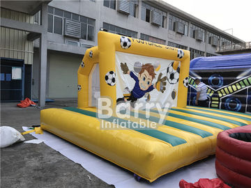 Juegos inflables al aire libre de los deportes, juego inflable de la meta del fútbol del patio trasero