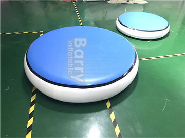 Estera inflable azul redonda de la gimnasia de la pista de aire DWF + material de 1.2m m Platón